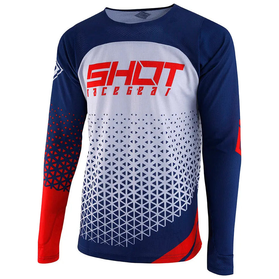 Shot Aerolite Delta MX Jersey Red - FREE UK Shipping, FREE 365 Day Returns | Moto Central