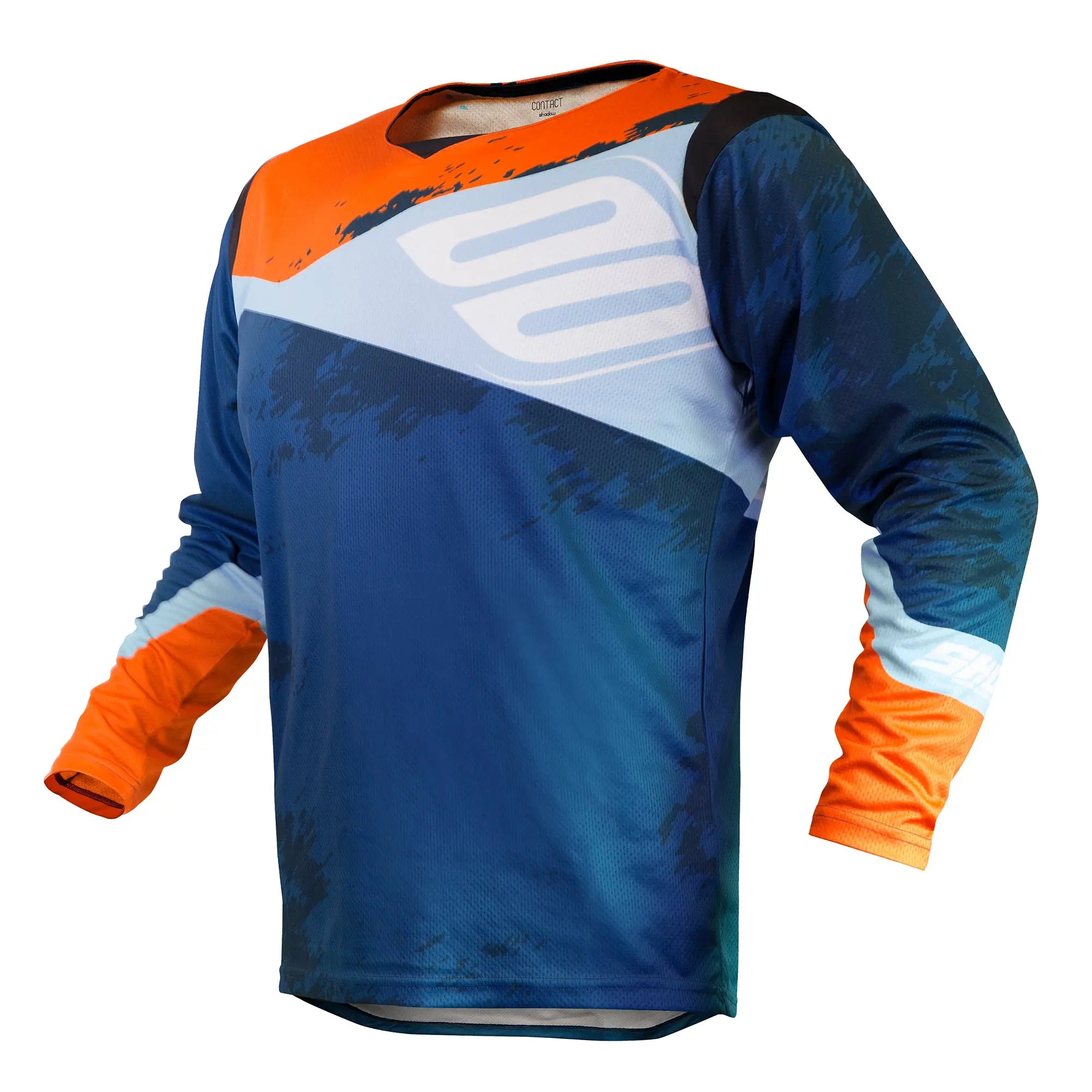 Shot Contact MX Jersey Shadow Blue / Orange - FREE UK Shipping, FREE 365 Day Returns | Moto Central