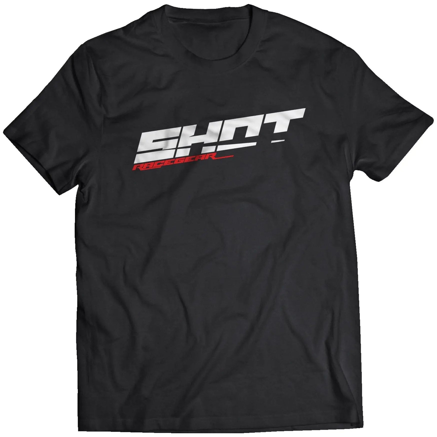 Shot Race Gear T-Shirt Black - FREE UK Shipping, FREE 365 Day Returns | Moto Central