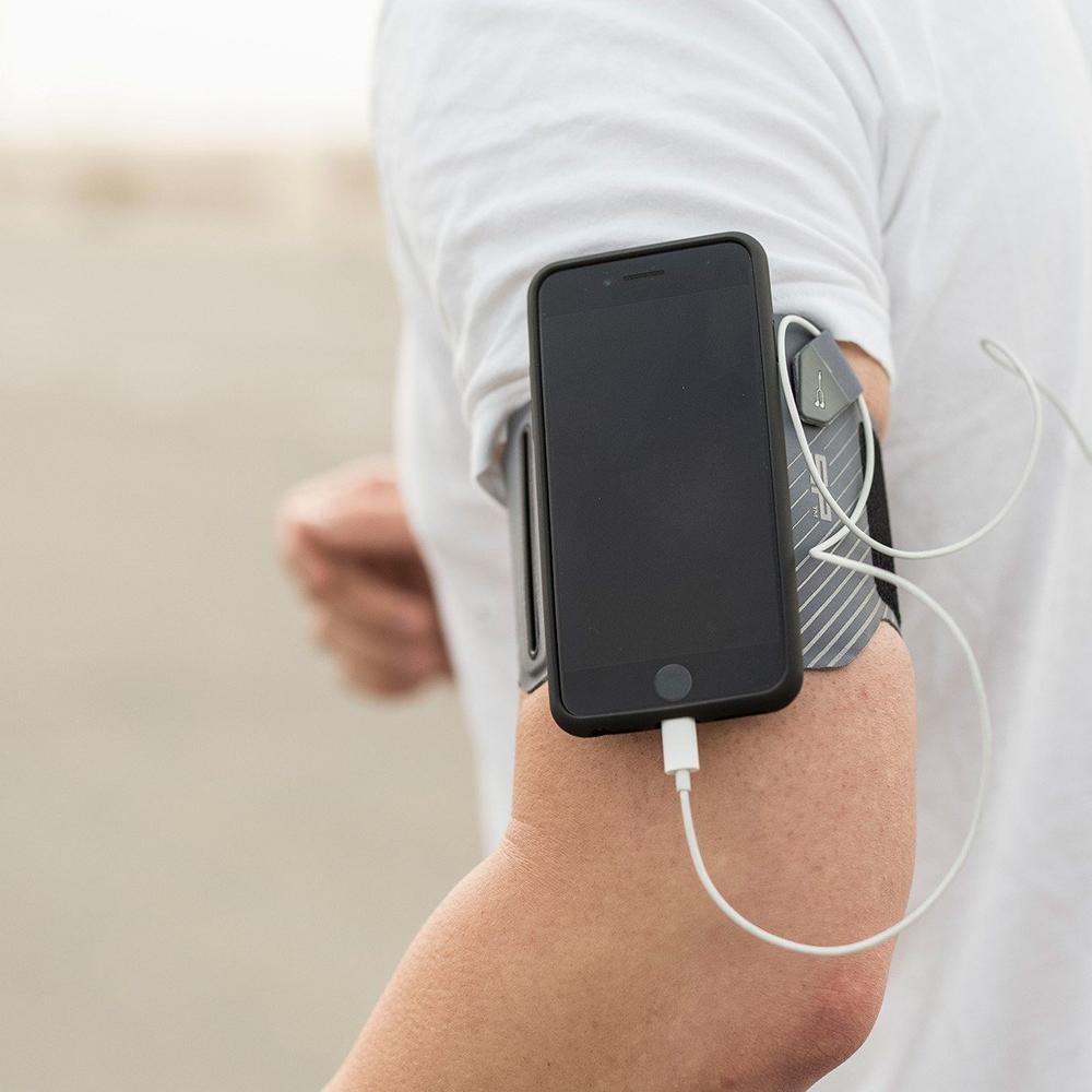 SP Connect Mobile Holder Running Band Grey