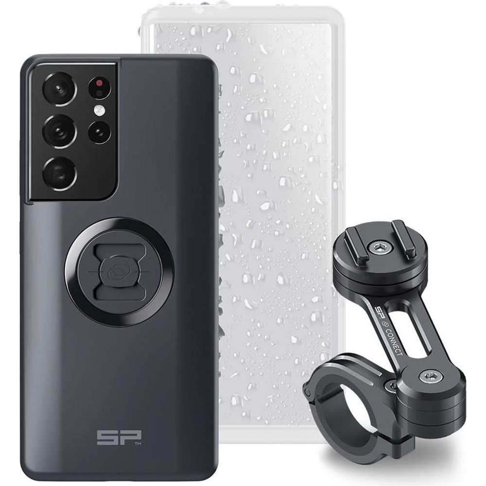 SP Connect Samsung S21 Ultra Moto Bundle Black