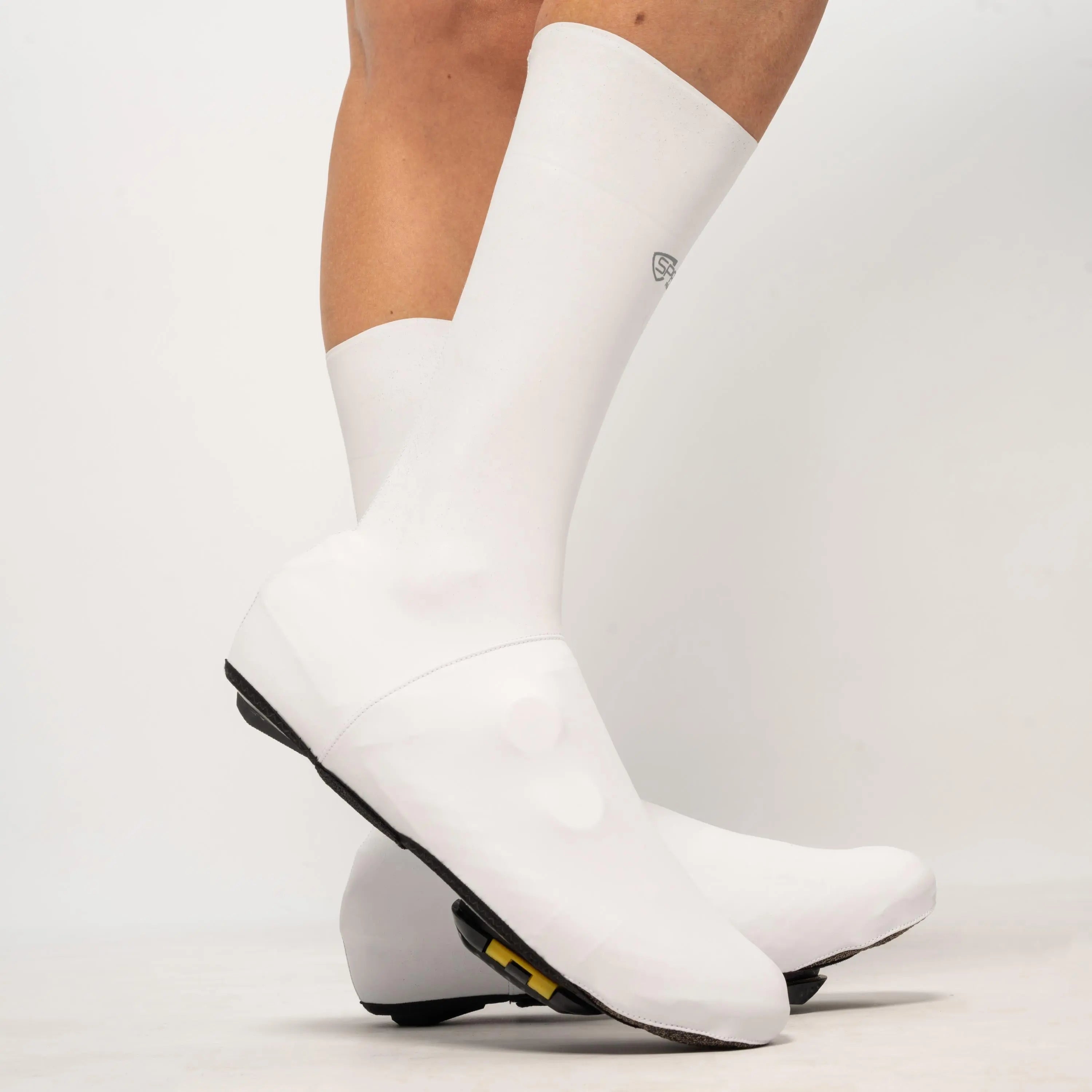 Spatzwear Aquasokz Long Shoe Covers White - FREE UK Shipping, FREE 365 Day Returns | Moto Central