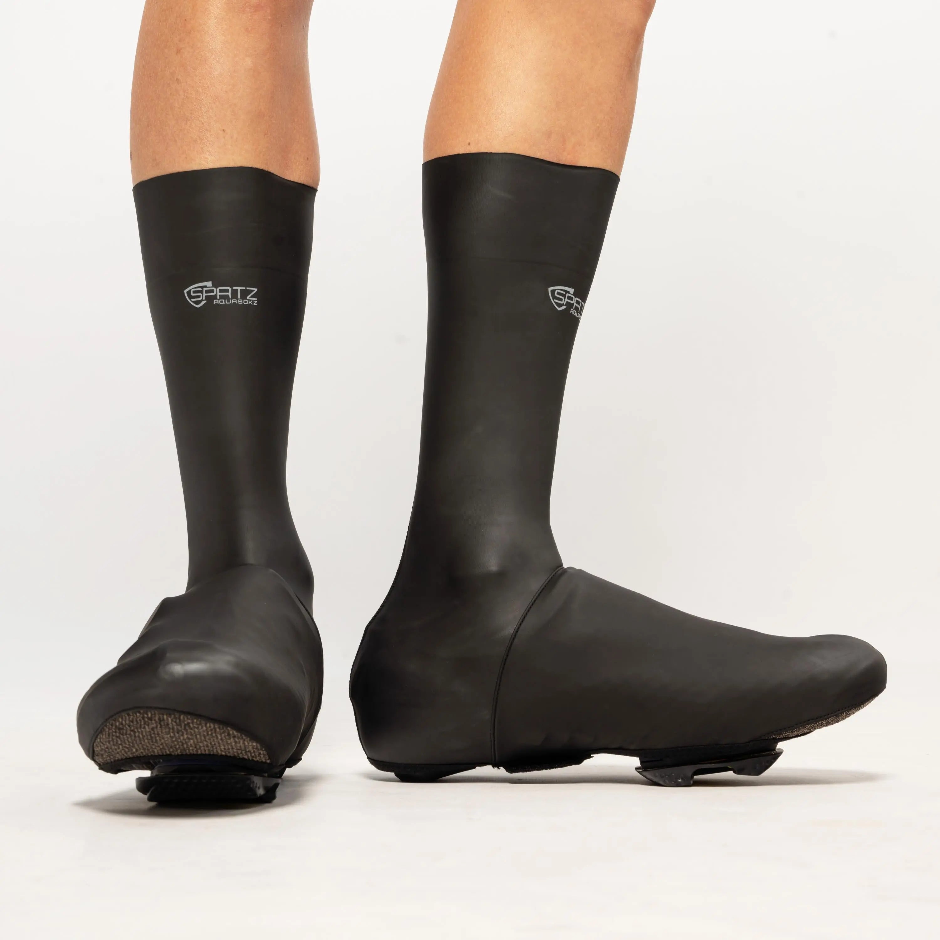 Spatzwear Aquasokz Long Shoe Covers Black - FREE UK Shipping, FREE 365 Day Returns | Moto Central