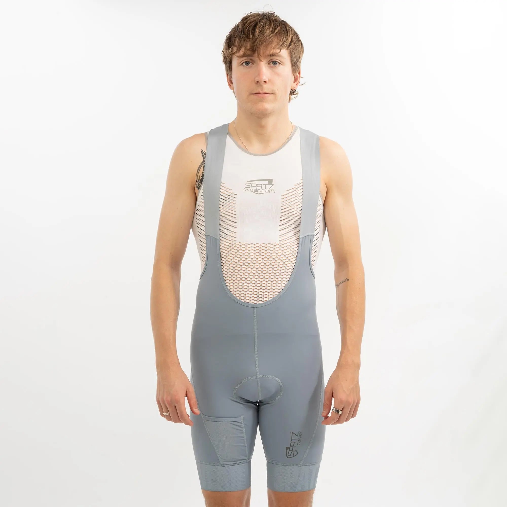 Spatzwear Convoy Bib Shorts Baby Blue - FREE UK Shipping, FREE 365 Day Returns | Moto Central