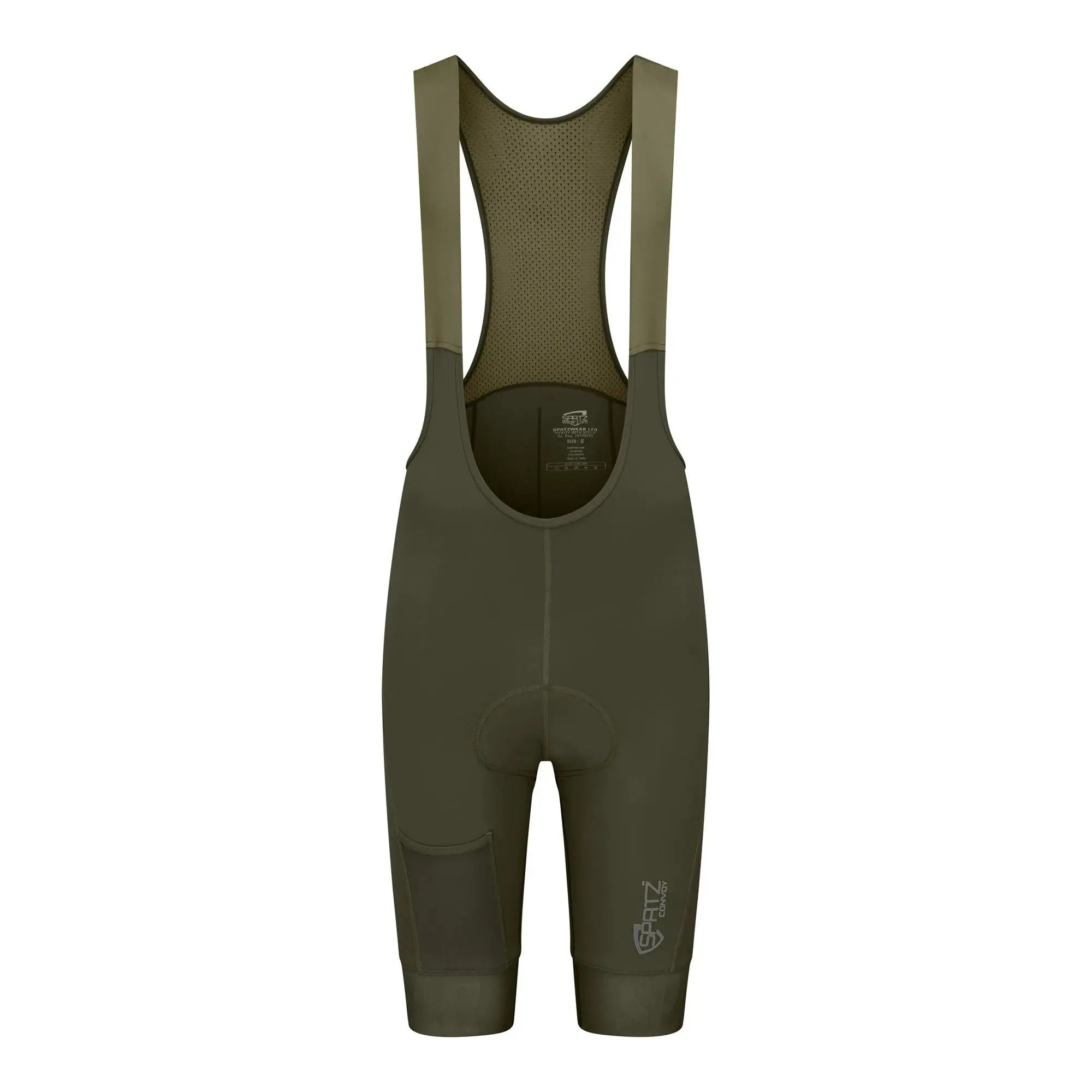 Spatzwear Convoy Bib Shorts Dark Green - FREE UK Shipping, FREE 365 Day Returns | Moto Central