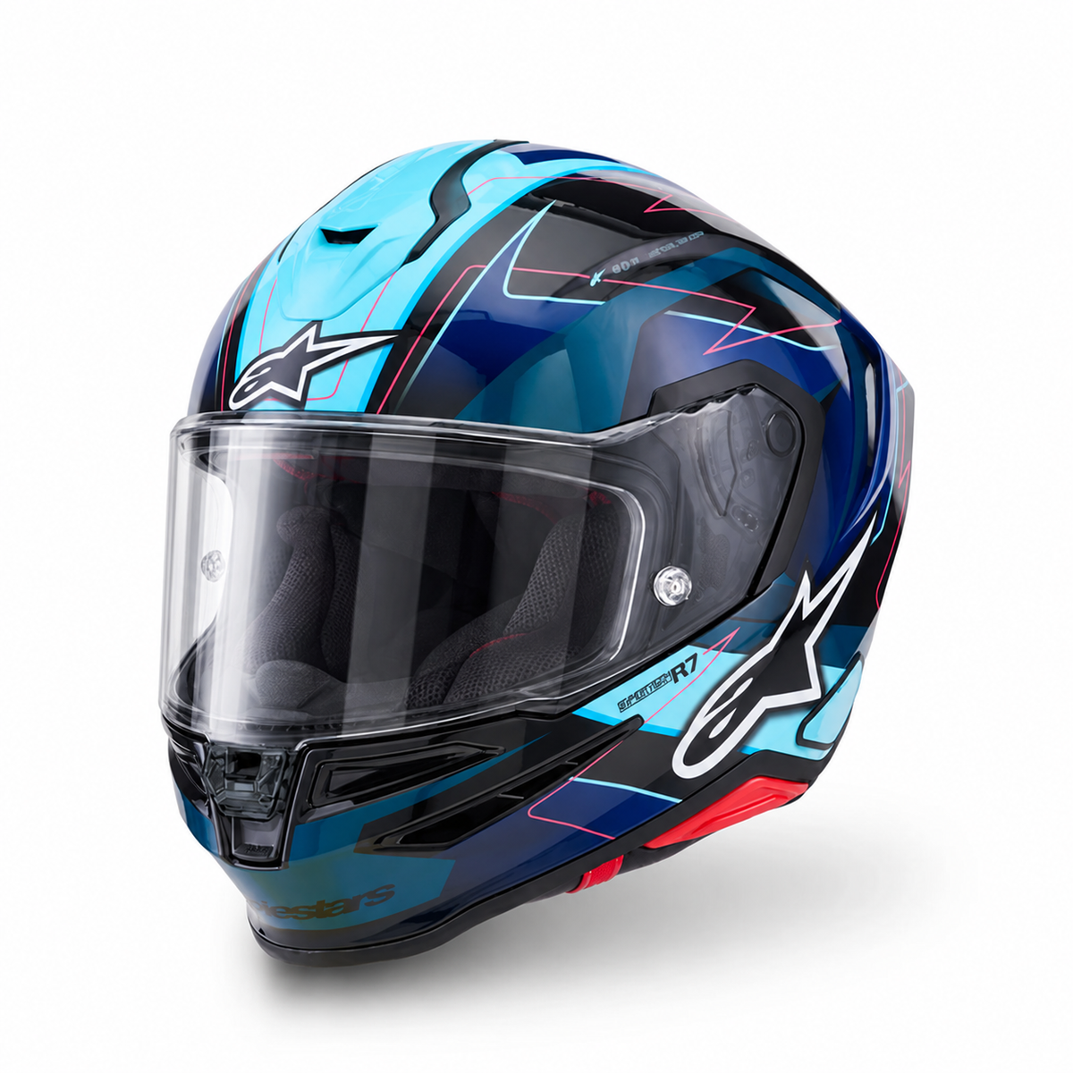 Alpinestars S-R7 Kinetis Black / Blue / Fluo Pink / White