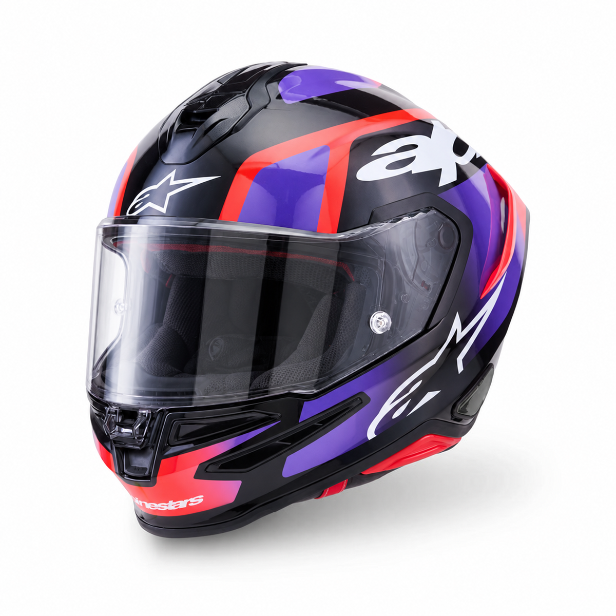 Alpinestars S-R7 Lumen Black / Purple / Fluo Red / White