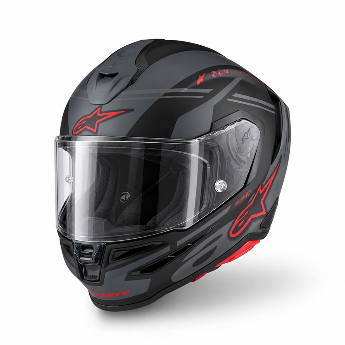 Alpinestars S-R7 A-Core Matt Black / Grey / Red