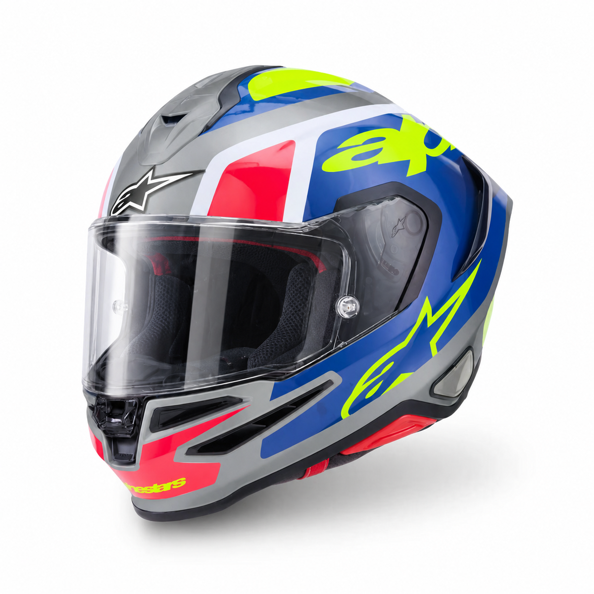 Alpinestars S-R7 Lumen Silver / Black / Pink / Fluo Yellow