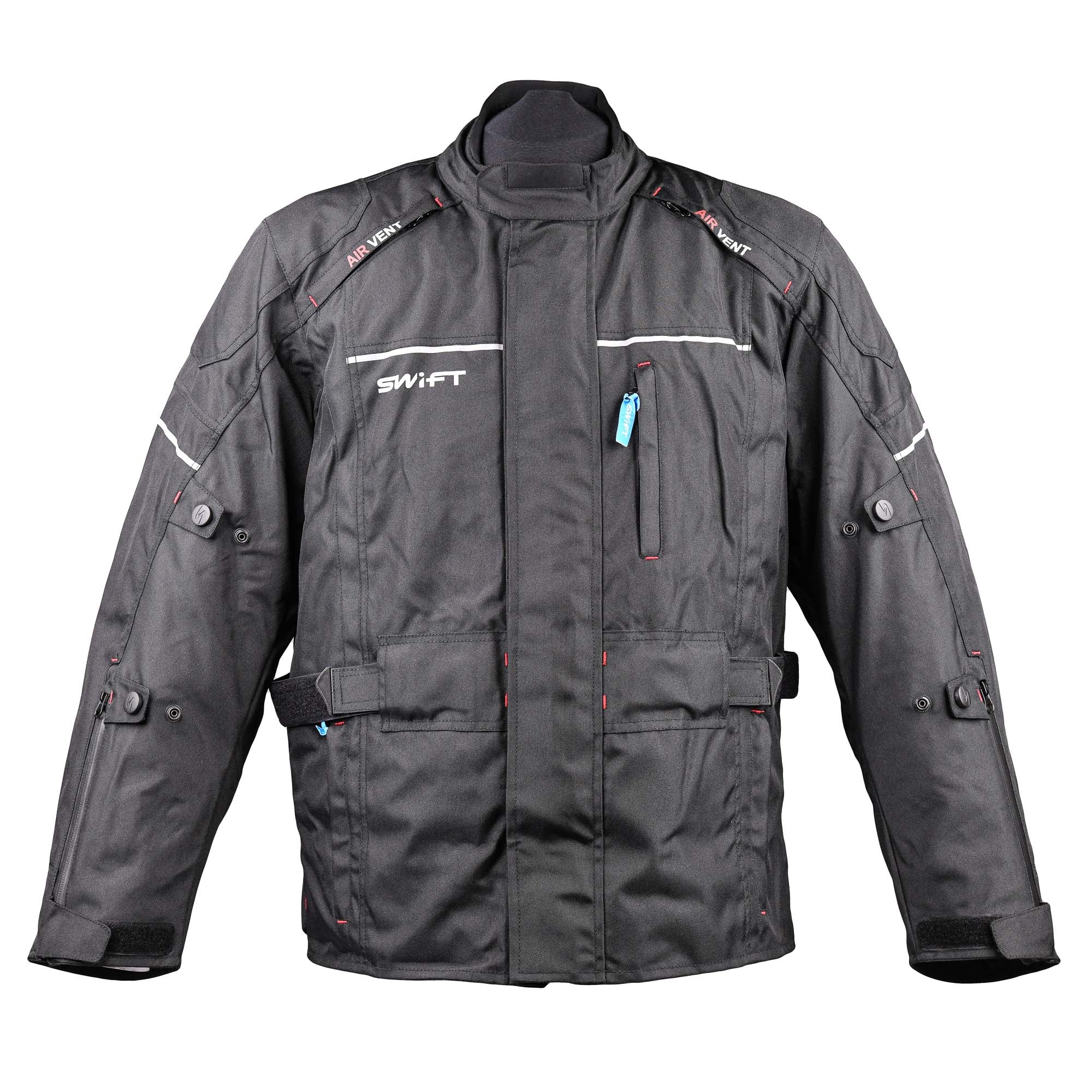 Swift S1 Textile Road Jacket Black - FREE UK Shipping, FREE 365 Day Returns | Moto Central
