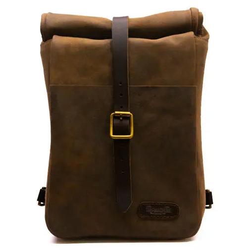 Trip Machine Universal Mini Backpack / Saddlebag Tobacco - front product view