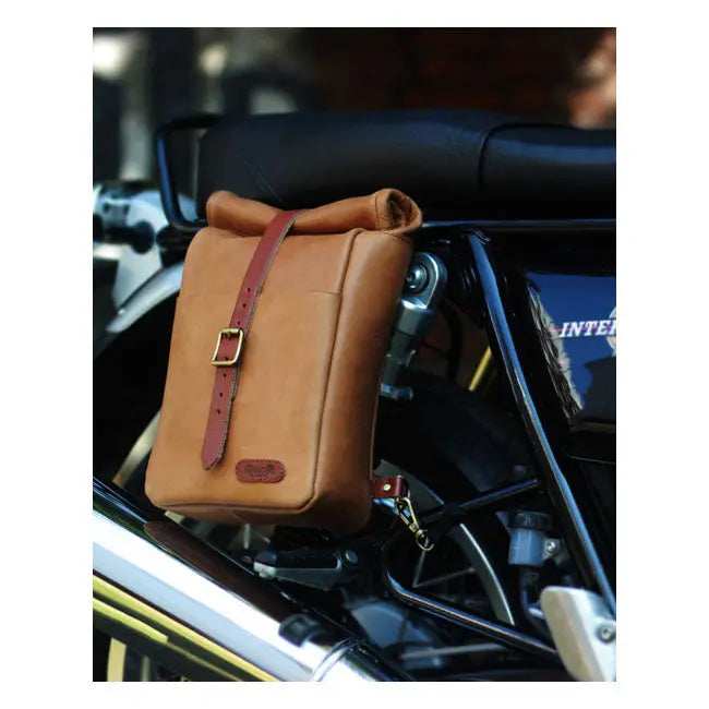 Trip Machine Universal Mini Backpack / Saddlebag Vintage Tan  - FREE UK Shipping, FREE 365 Day Returns | Moto Central