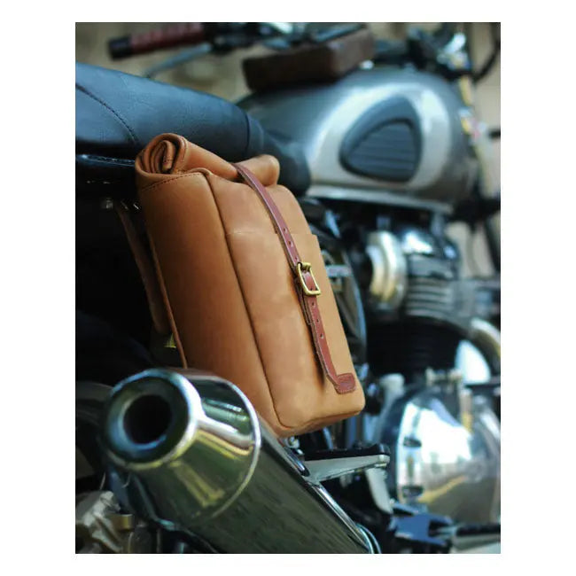 Trip Machine Universal Mini Backpack / Saddlebag Vintage Tan  - FREE UK Shipping, FREE 365 Day Returns | Moto Central