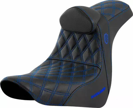 Saddlemen Proシリーズ SDC Saddlemen Pro Series SDC Performance Grip Blue Stitch Seat Black/Blue