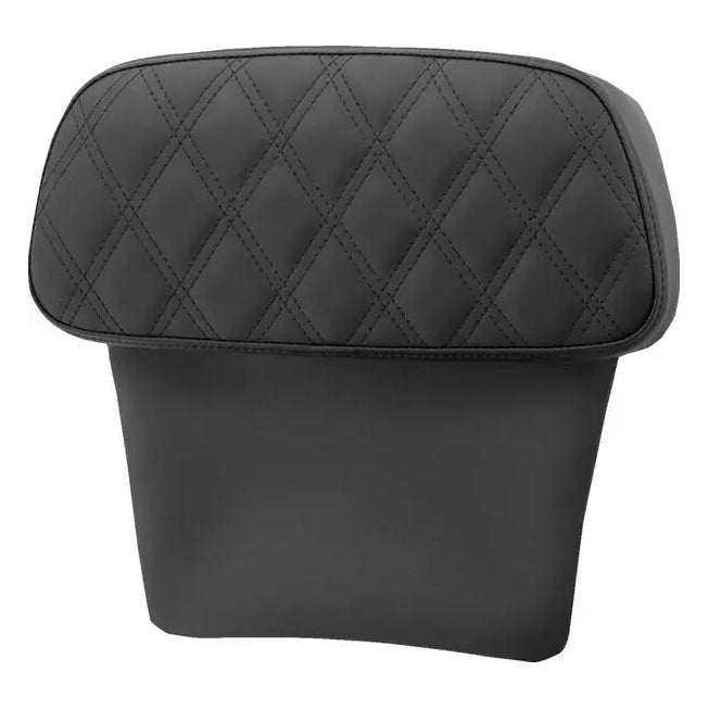 Saddlemen Step-Up Chopped Tour Pak Backrest Pads Black – motorcycle backrest pad – front view
