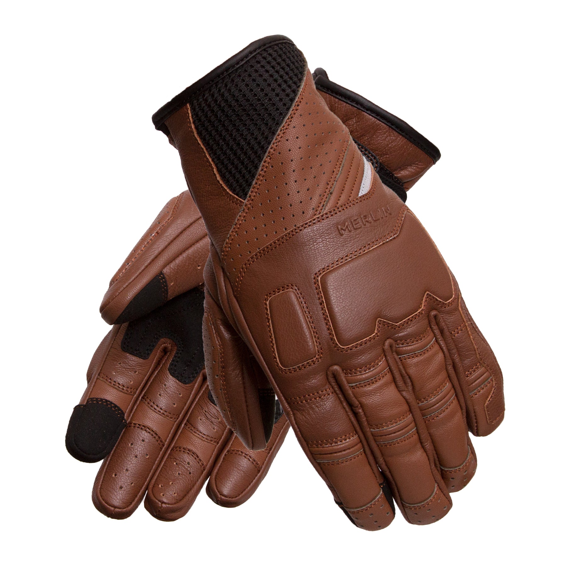 Merlin Salado Explorer Leather Gloves Brown FREE UK Delivery, FREE 365 Day Returns | Moto Central