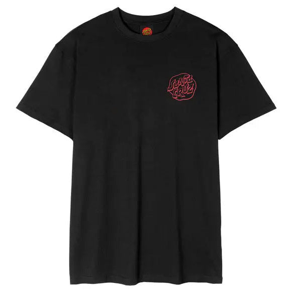 Santa Cruz Fever Dream Mono Dot T-Shirt Black — small graphic view