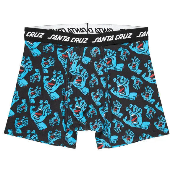 Santa Cruz Hands All Over Boxer Shorts Black — front product view