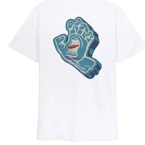 Santa Cruz Screaming Foam Hand T-Shirt White — large graphic product view
