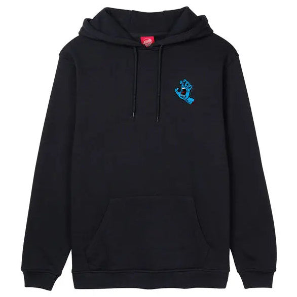 Santa Cruz Screaming Hand Chest Hoodie Black — small graphic view