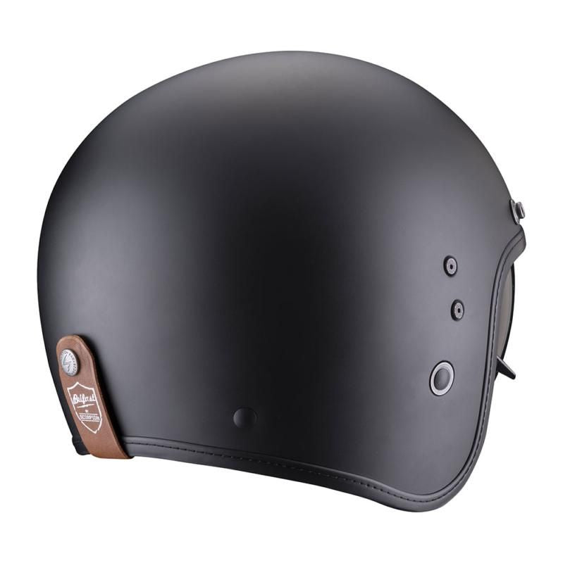 Scorpion Belfast Evo Luxe Open Face Helmet Matt Black FREE UK Delivery