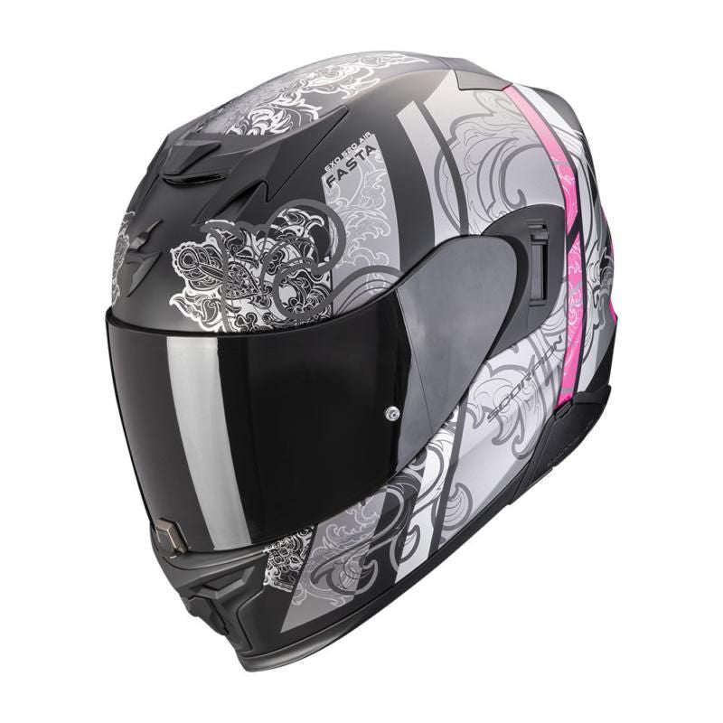 scorpion exo 390 beat helmet pink black Scorpion EXO 520 Evo Air Fasta Full Face Helmet Black/Pink FREE P&P