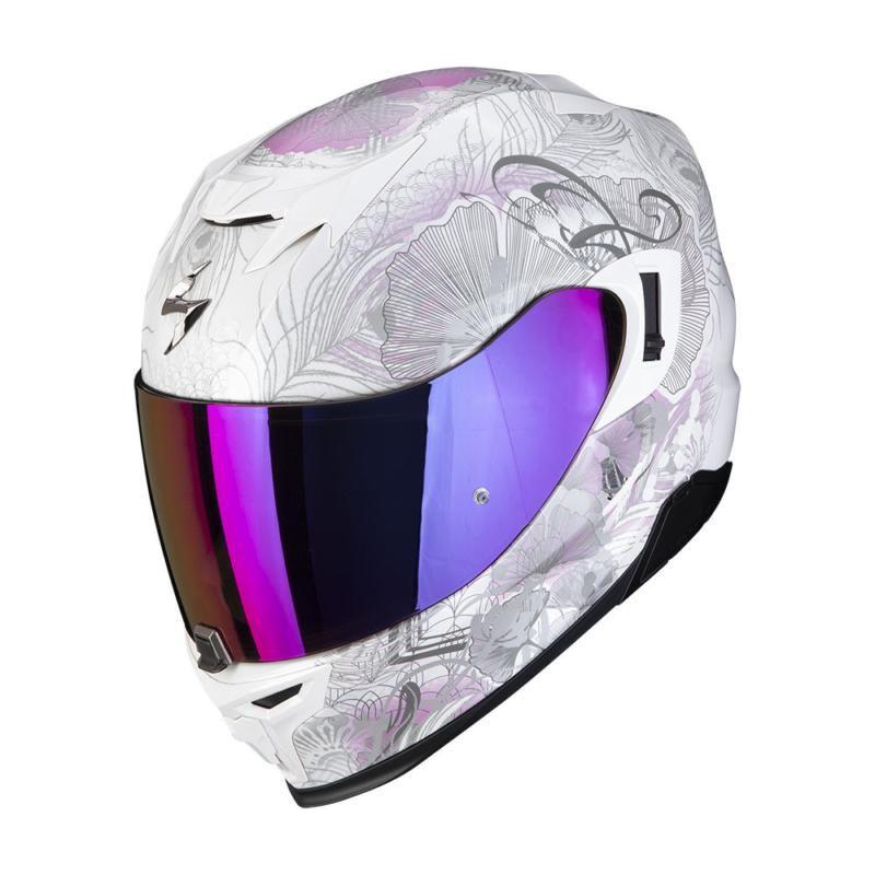 scorpion belfast blanco helmet Scorpion EXO 520 Evo Air Melrose Full Face Helmet White/Pink FREE P&P