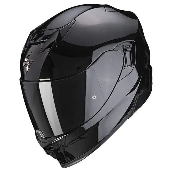 Scorpion EXO 520 Evo Air Black — left-front three-quarter view