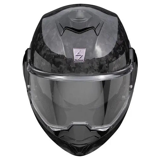 Scorpion EXO-Tech Evo Carbon Black — front view