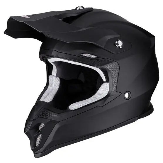Scorpion VX-16 Evo Air Matt Black — left-side view