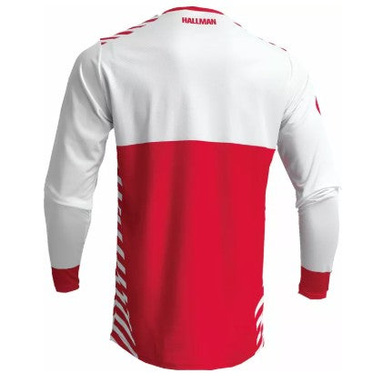 Thor Hallman Differ Slice Jersey White / Red  - FREE UK Shipping, FREE 365 Day Returns | Moto Central
