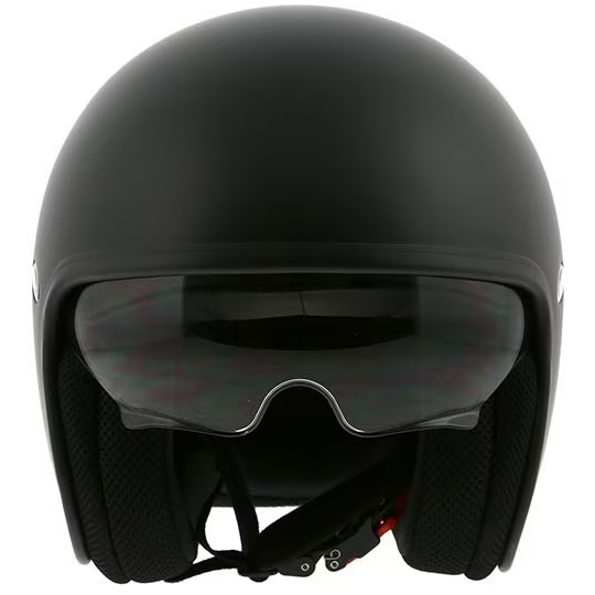 Premier Vintage U9 Open Face Helmet Matt Black - FREE UK Shipping, FREE 365 Day Returns | Moto Central