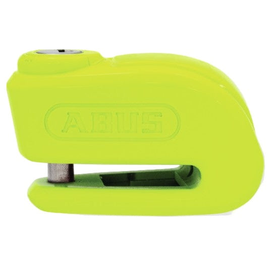 Abus 370 Trigger Alarm 2.0 Yellow disc lock, side view
