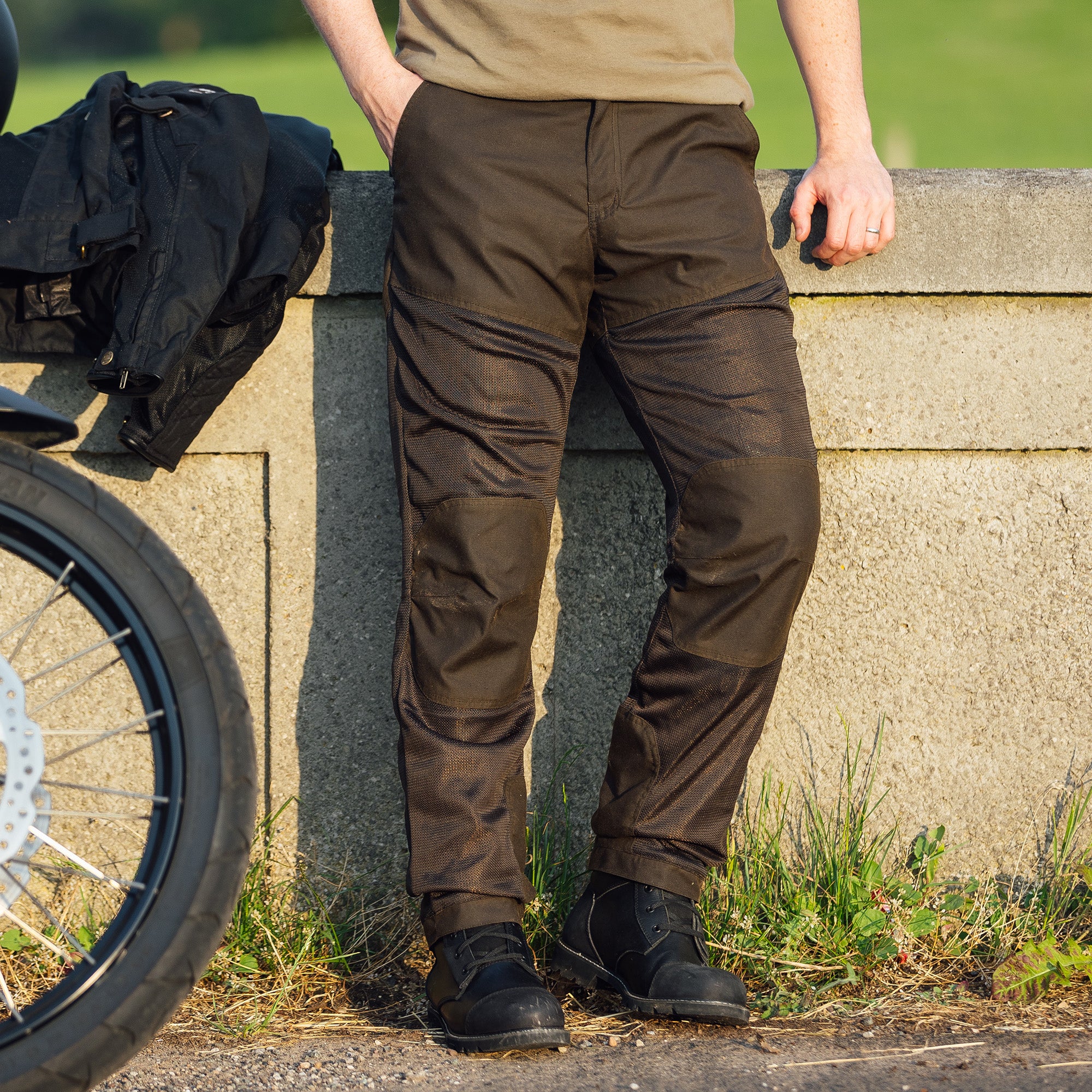 Merlin Shenstone Cotec Air D3O Trouser Olive FREE UK Delivery, FREE 365 Day Returns | Moto Central