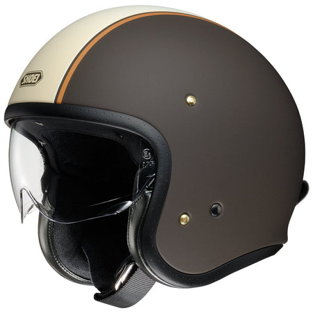 Shoei J.O Carburettor TC10 Open Face Helmet Brown FREE UK Delivery