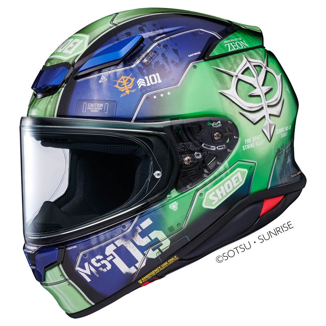 Shoei NXR2 MS-05 Zaku I TC11 Green FREE Delivery, FREE 365 Day Returns