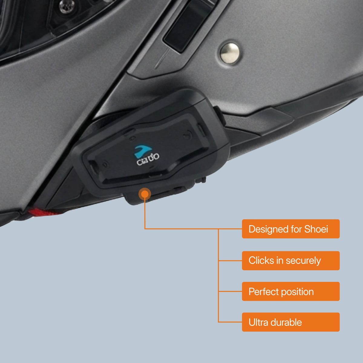 Tubs Jackson Shoei Neotec 3 / GT-Air 3 / J-Cruise 3 To Cardo Freecom / Spirit Adapter FREE UK Delivery, FREE 365 Day Returns | Moto Central
