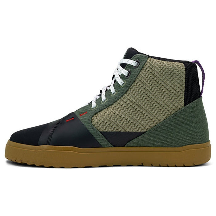 Sidi ARX Air CE Short Boots Lemon Ivy / Bronze – front three-quarter view