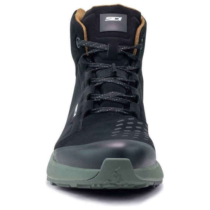 Sidi Nucleus Suede Waterproof CE Short Boots Black / Ivy – front view