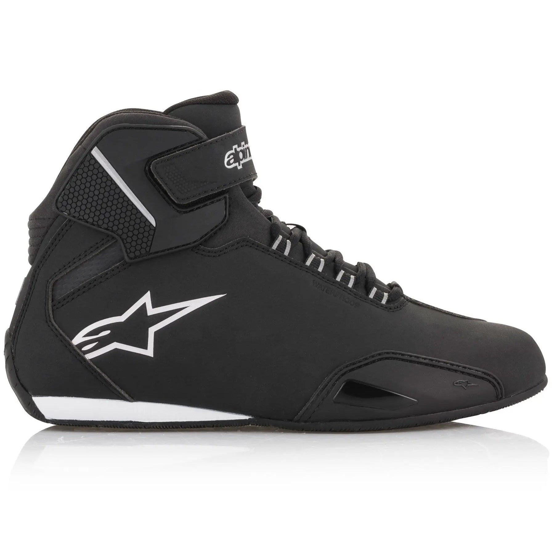 Alpinestars Stella Sektor Waterproof Ladies Shoes Black / Silver right side view