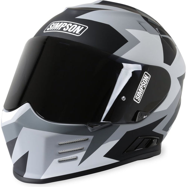 Simpson Venom Have Blue ECE 22.06 Full Face Helmet Grey/Charcoal
