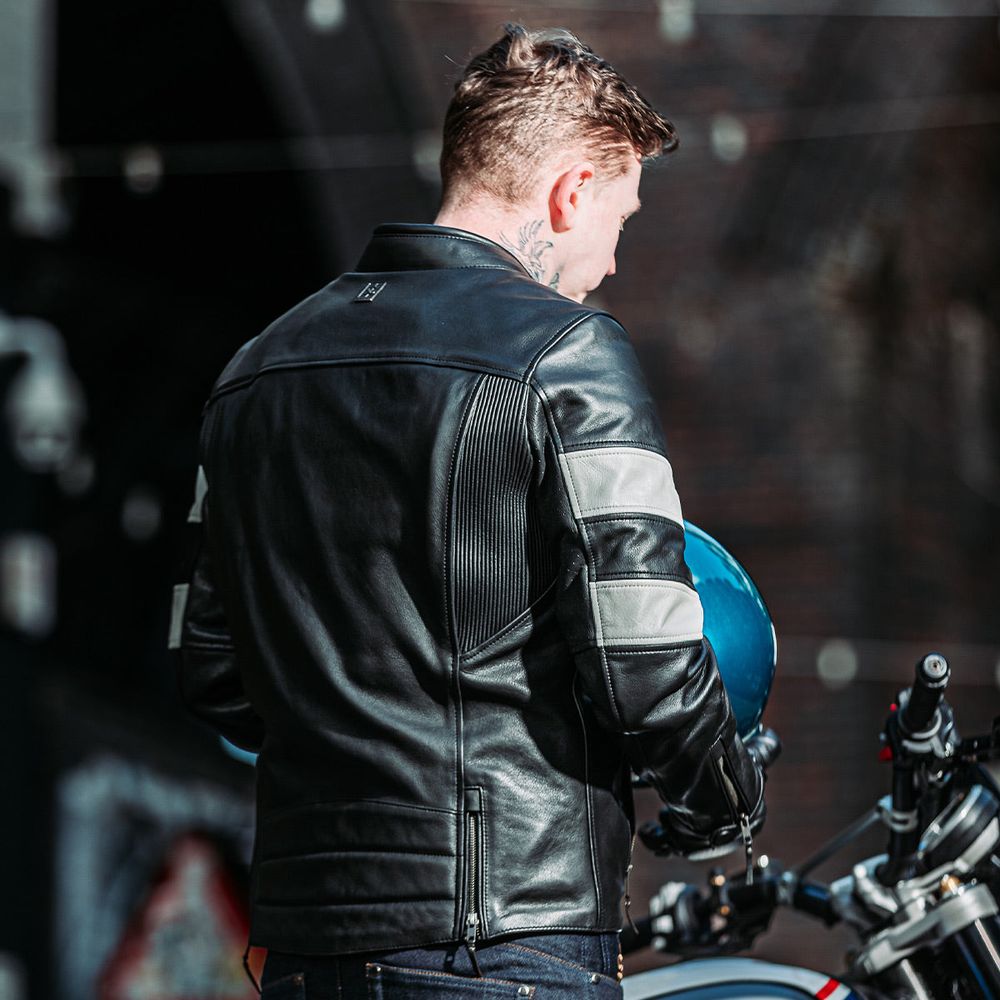 Spada Hanzo CE Leather Jacket Black / Ivory