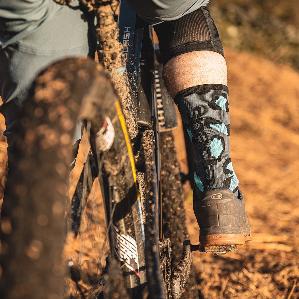 Spada MTB Socks Camo / Leopard / Black Camo - Assorted Pack Of 3