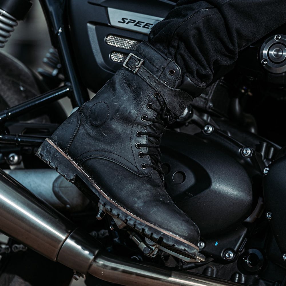 Spada Pilgrim Grande Waterproof CE Boots Distressed Black