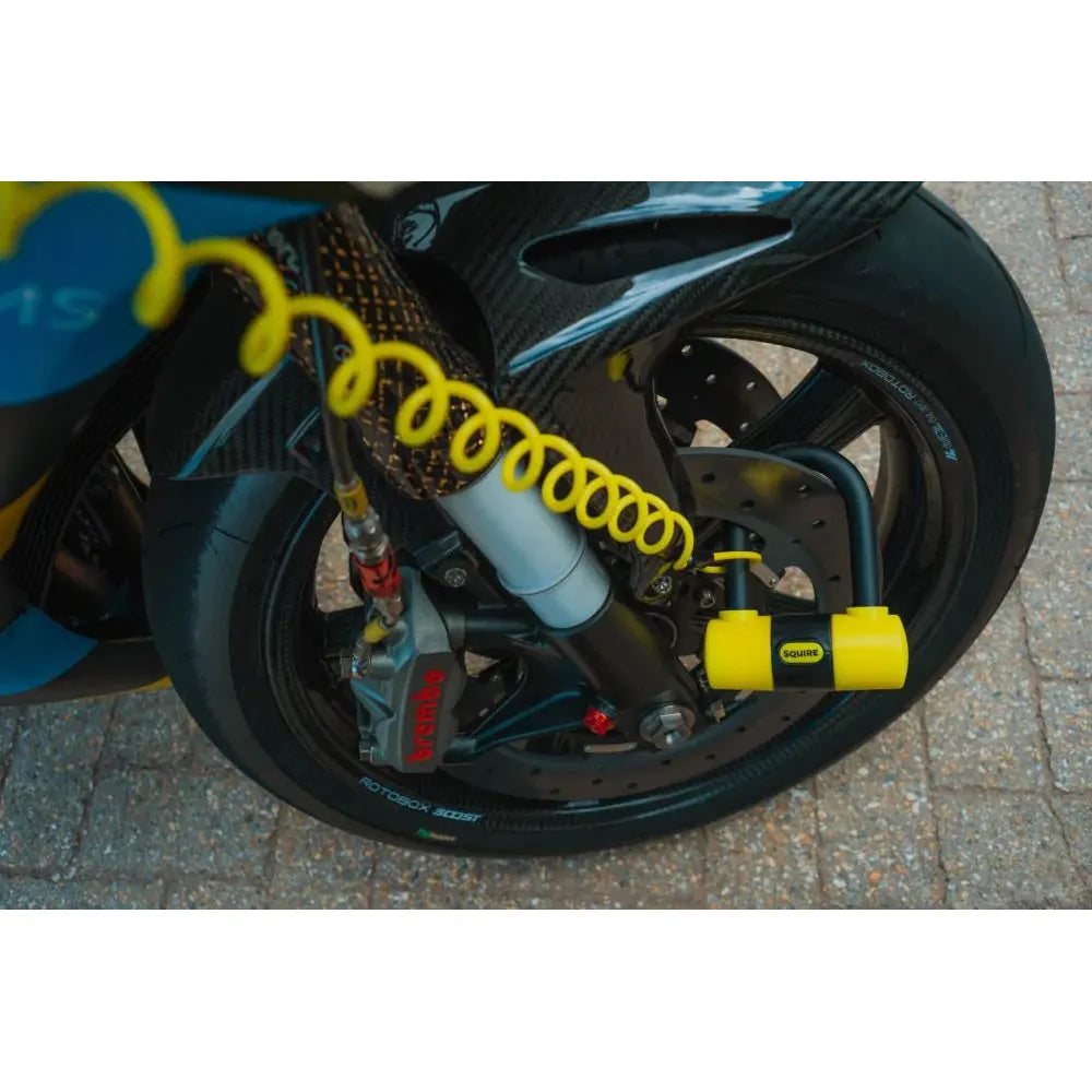 Squire Matterhorn Mini Disc Lock With Reminder Cable Black