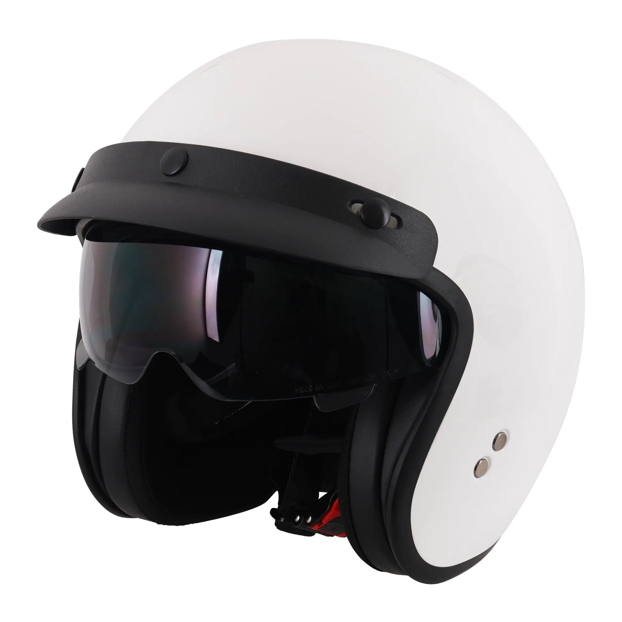 Stealth Jet With Peak Gloss White FREE UK Delivery, FREE 365 Day Returns | Moto Central