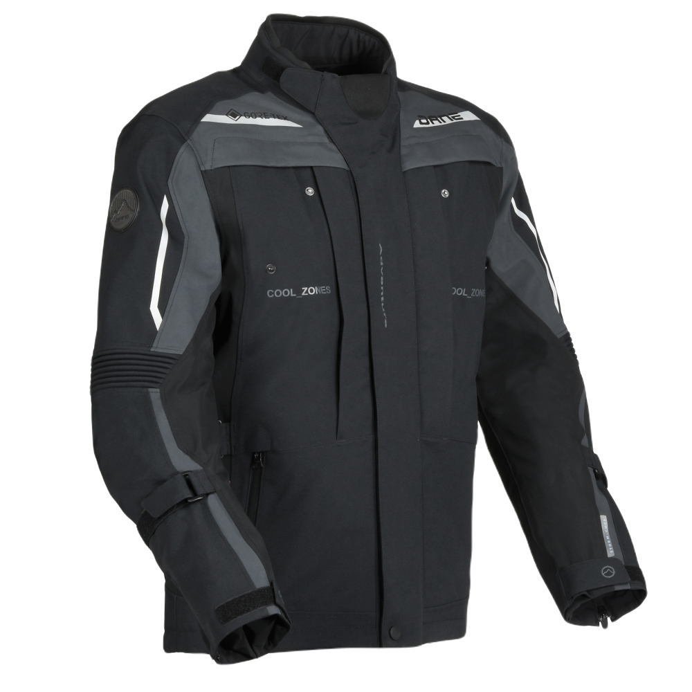 Dane Svendborg Gore-Tex Jacket Black / Grey - FREE UK Shipping, FREE 365 Day Returns | Moto Central