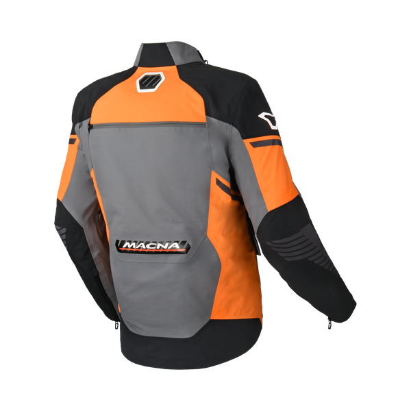Macna Synchrone Textile Jacket Grey / Orange / Black - FREE UK Shipping, FREE 365 Day Returns | Moto Central