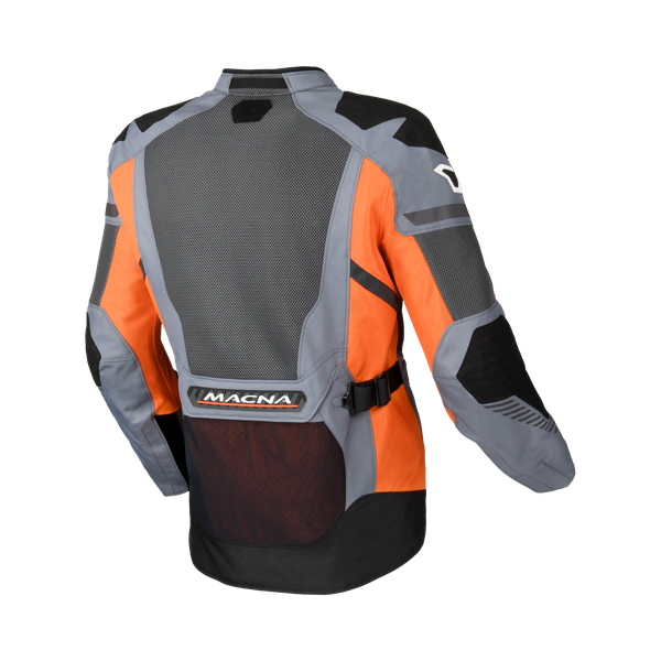 Macna Synchrone Textile Jacket Grey / Orange / Black - FREE UK Shipping, FREE 365 Day Returns | Moto Central