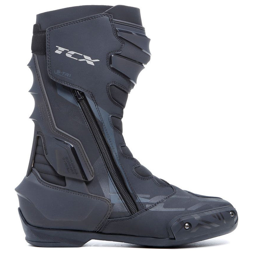 TCX S-TR1 Boots Black outer side view on a white background